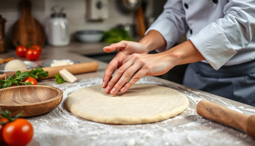 pizza dough shaping