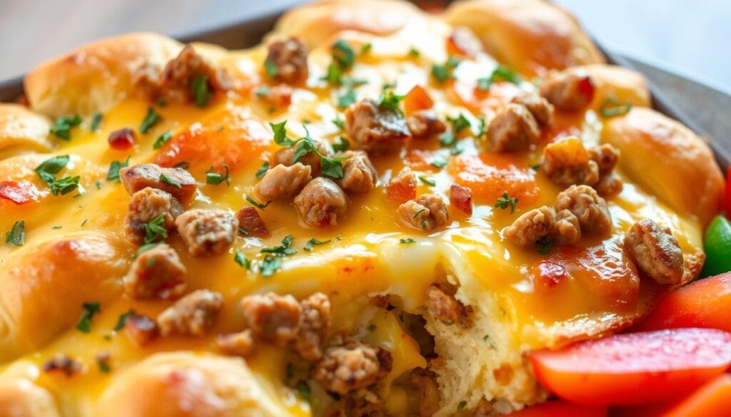 sausage and egg casserole crescent rolls