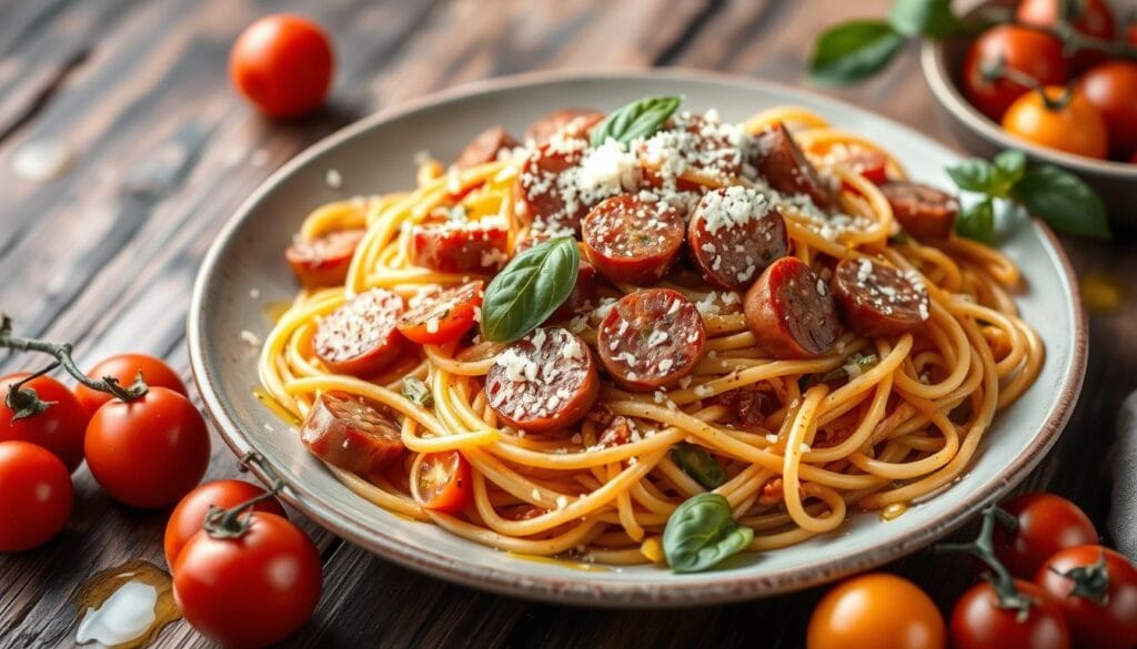 Delicious 10-Minute Sausage and Pasta Recipes for Lunch