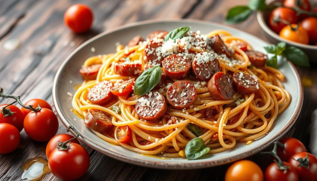 Delicious 10-Minute Sausage and Pasta Recipes for Lunch