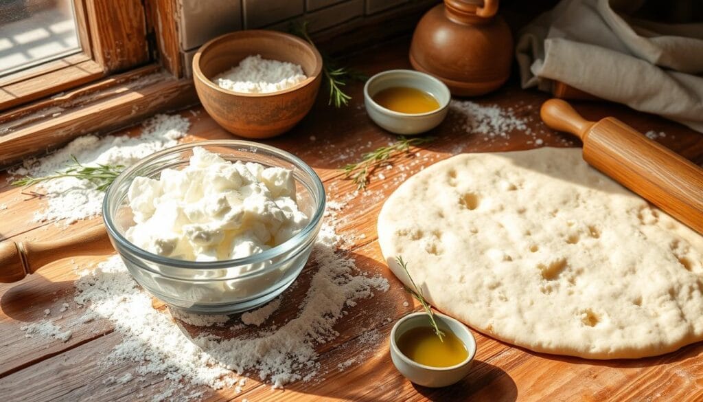 Baking Cottage Cheese Flatbread