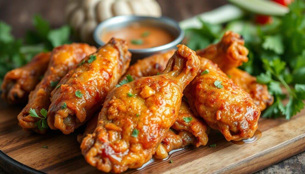 fried chicken wings using italian salad dressing recipe