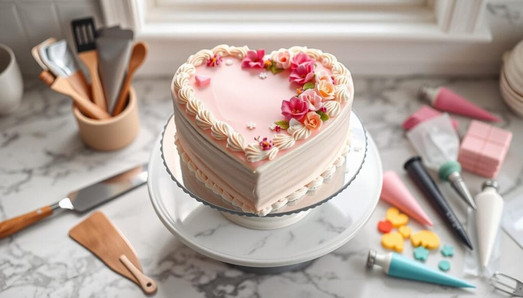 Heart Cake Decoration Techniques