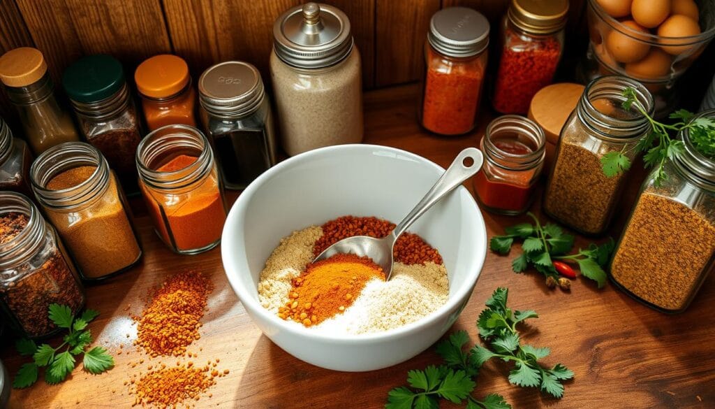 Homemade Taco Seasoning Mixing Process