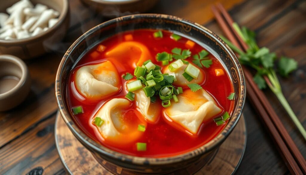 Spicy Sichuan Wonton Soup