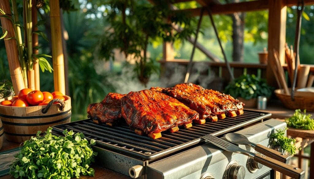 Sustainable Grilled Ribs Preparation