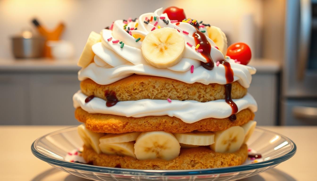 banana split cake