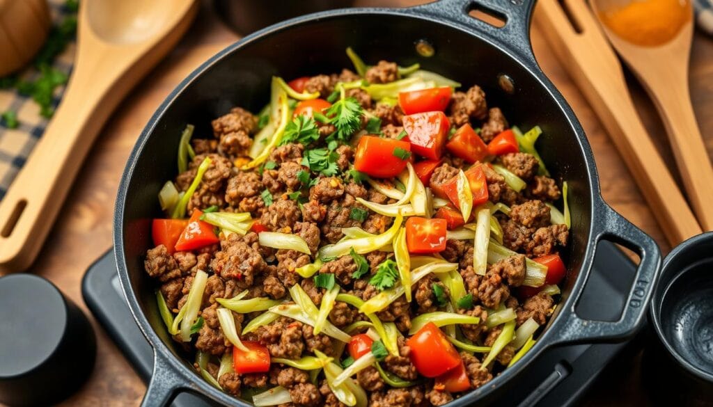 ground beef cabbage recipe​