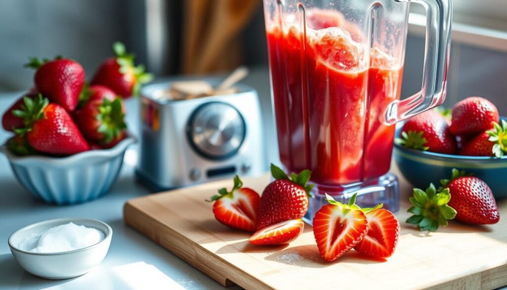 strawberry puree