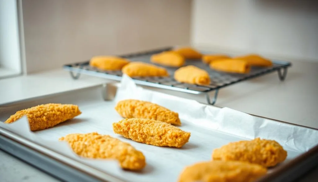 Baked Chicken Tenders Baking Process