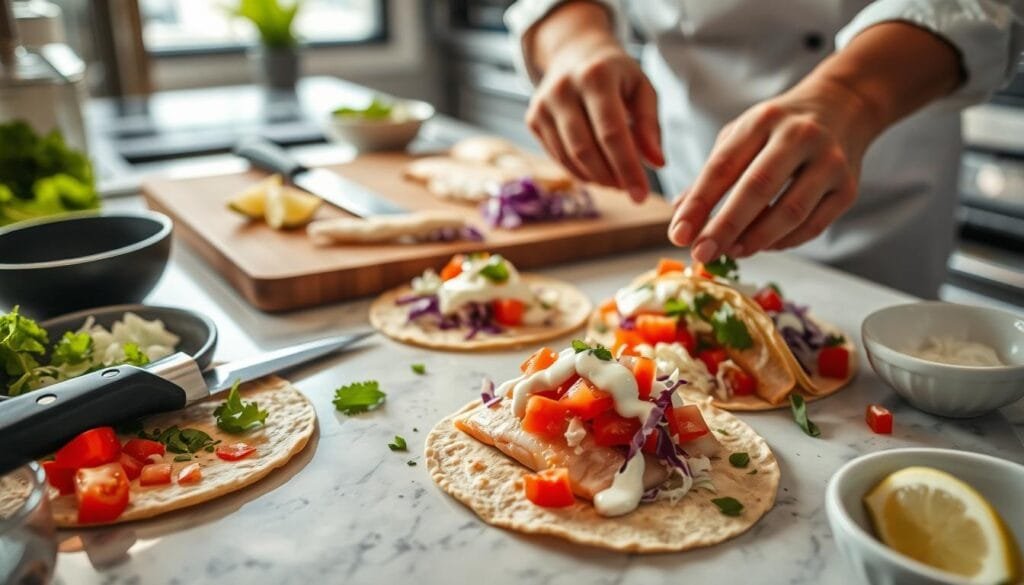 Fish Tacos Preparation