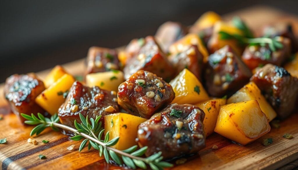 Garlic Butter Beef Bites Serving Suggestions